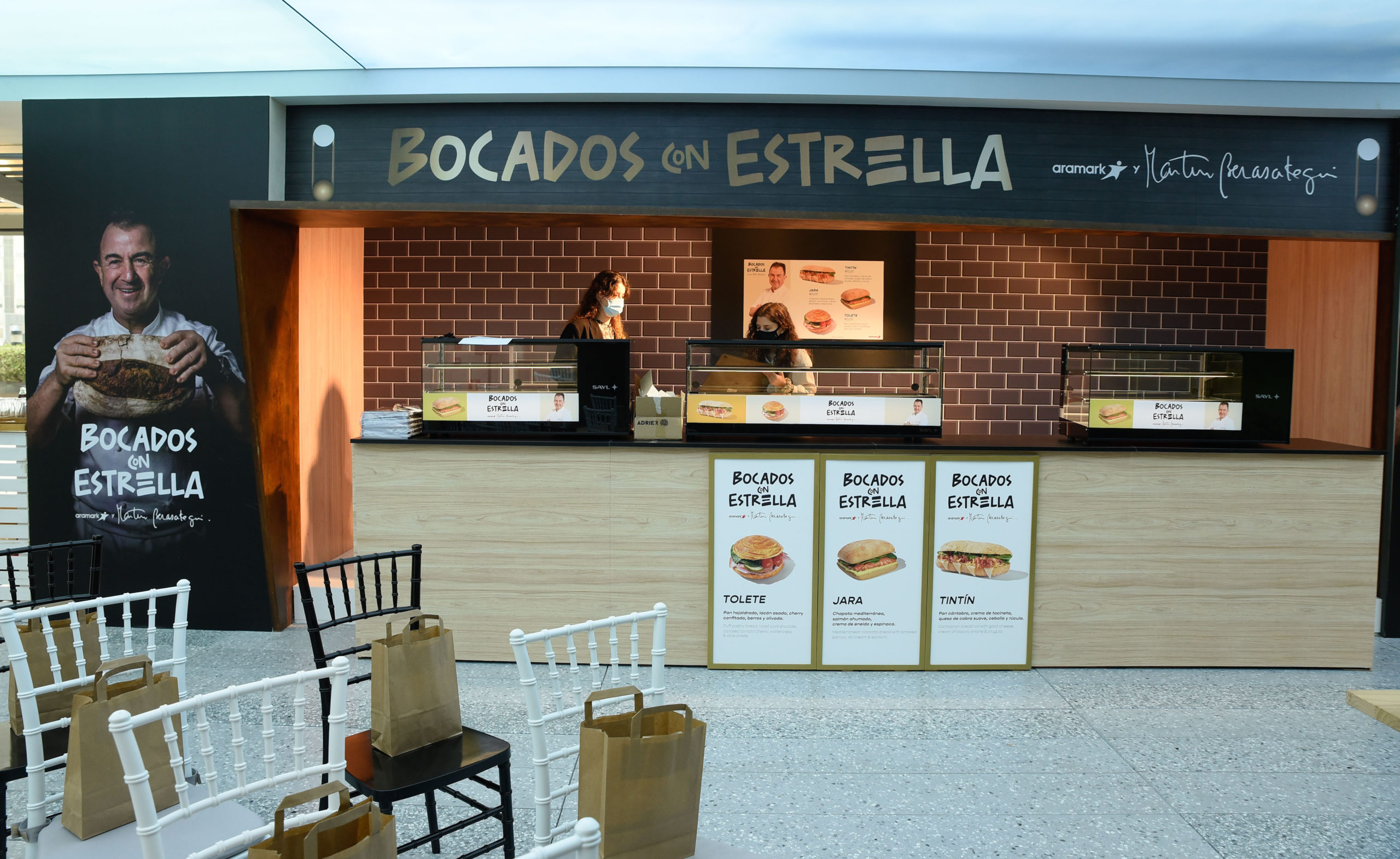 ​Aramark y Berasategui ofrecerán bocadillos y tapas en eventos deportivos y de ocio