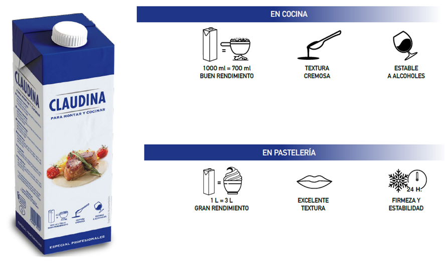 ​Lactalis Foodservice actualiza su receta de nata vegetal para montar y cocinar