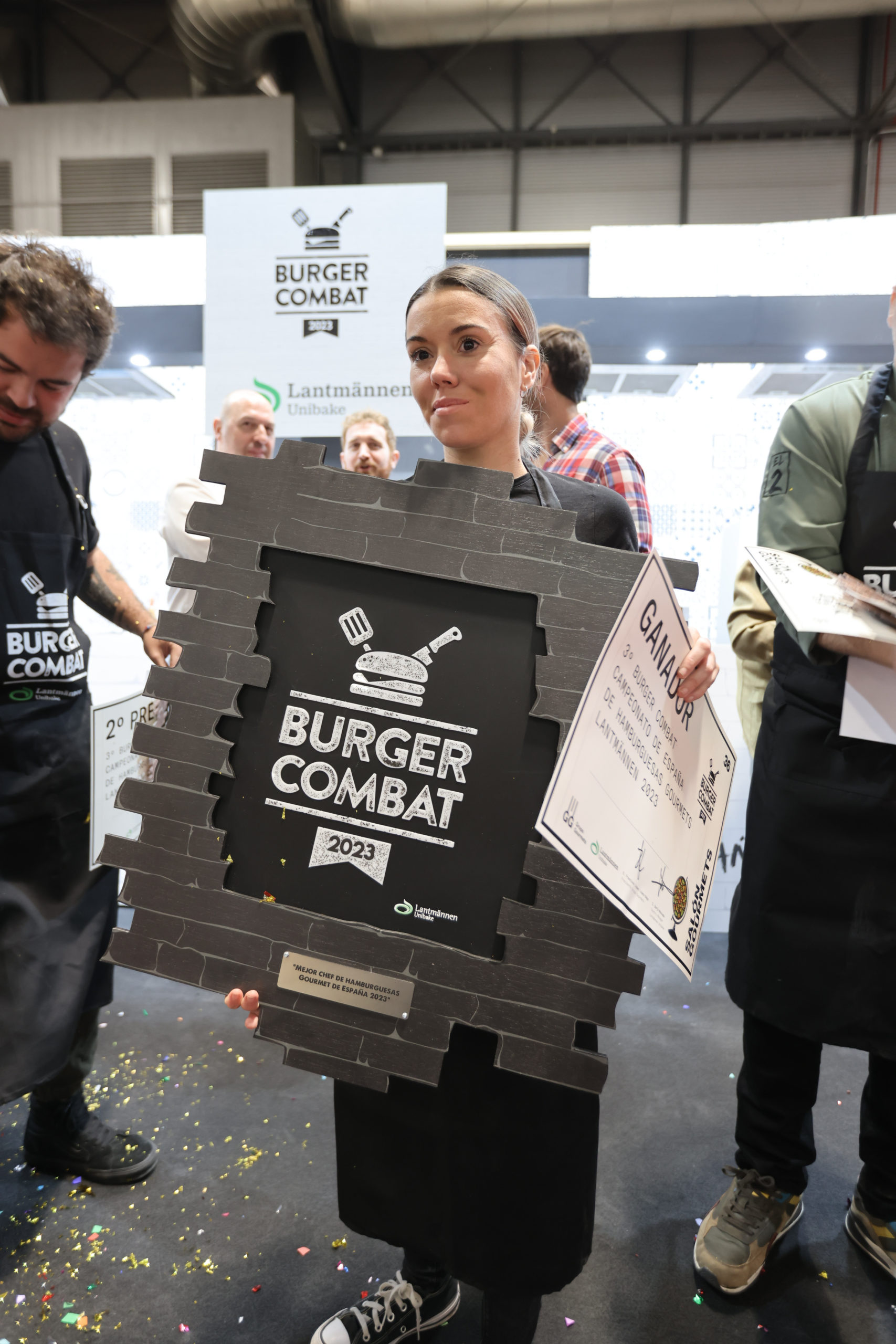 Mariana Fernández, de el Baifo Street Food, ganadora del tercer Burger Combat