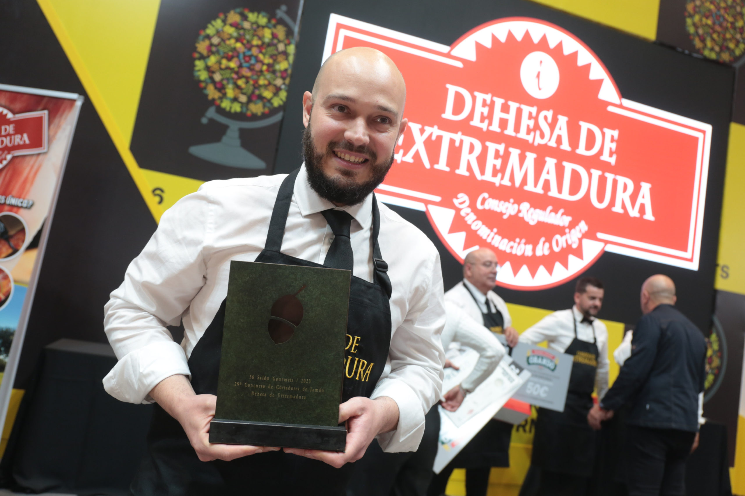 Agustín Borreguero, ganador del Concurso de Cortadores de Jamón / Dehesa de Extremadura