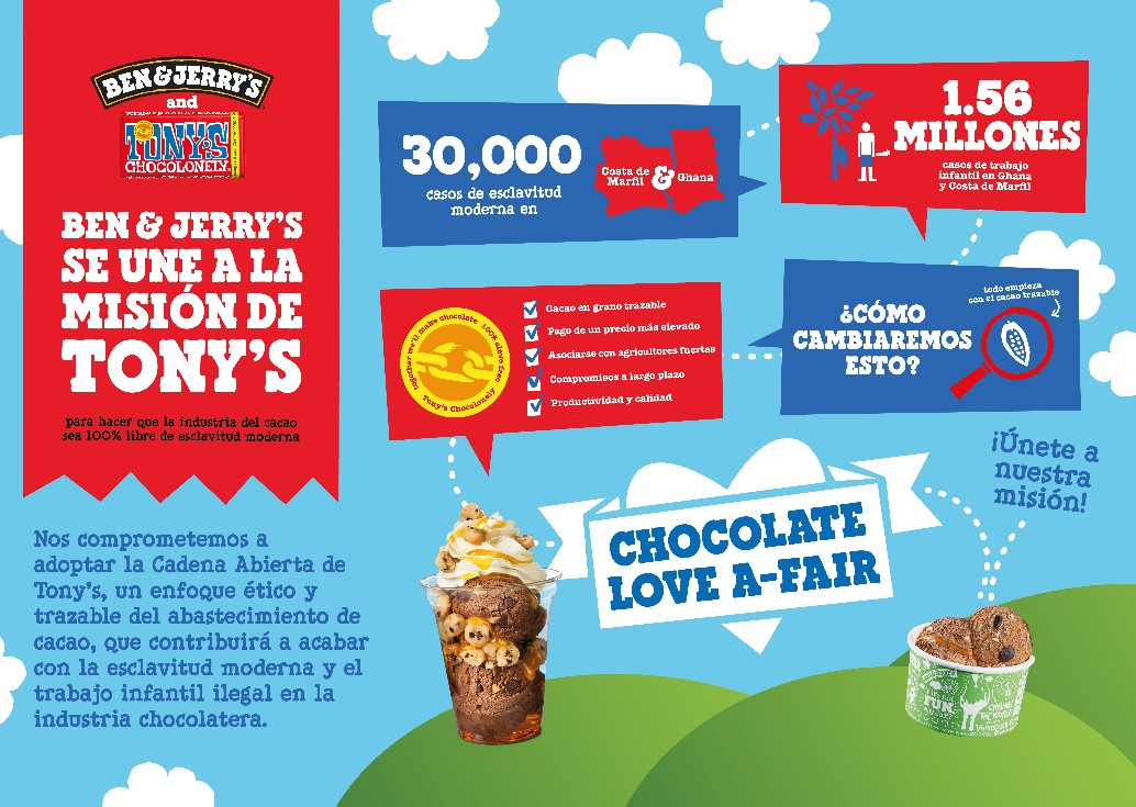 Ben & Jerry’s lanza un nuevo sabor de helado junto a Tony’s Chocolonely