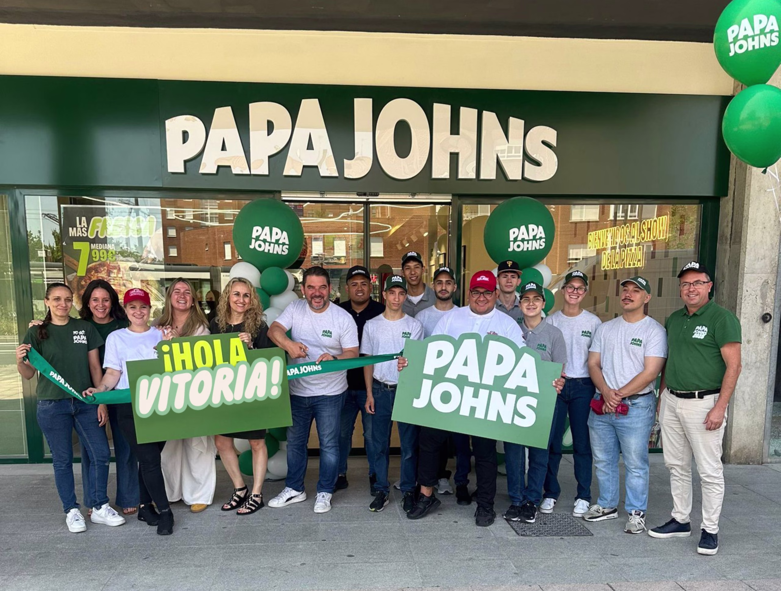 Papa Johns abre su primer restaurante en Vitoria