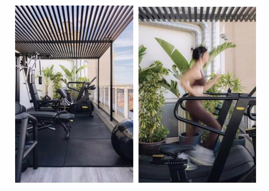 Room Mate Cosmo inaugura su gimnasio al aire libre en el rooftop