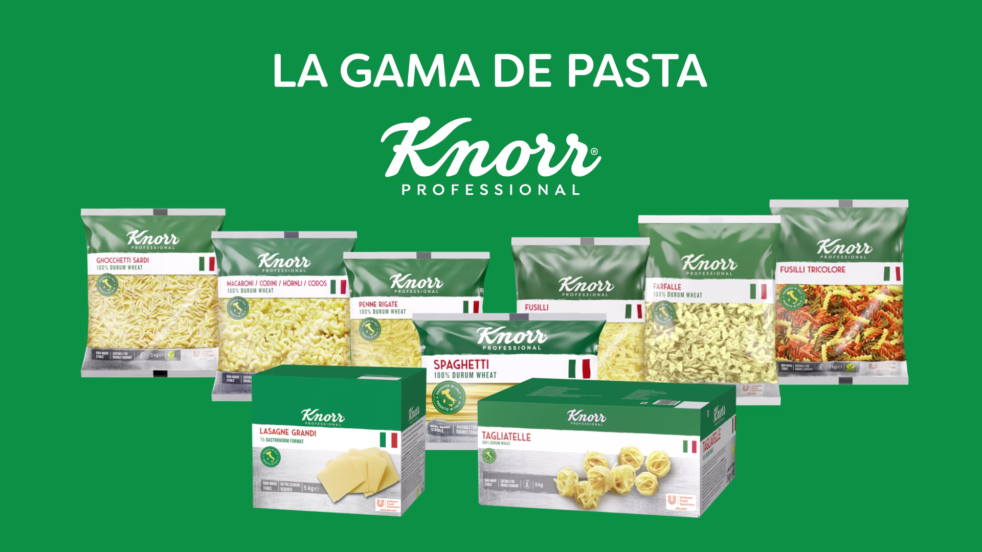 Knorr Professional presenta su nueva gama de pastas italianas