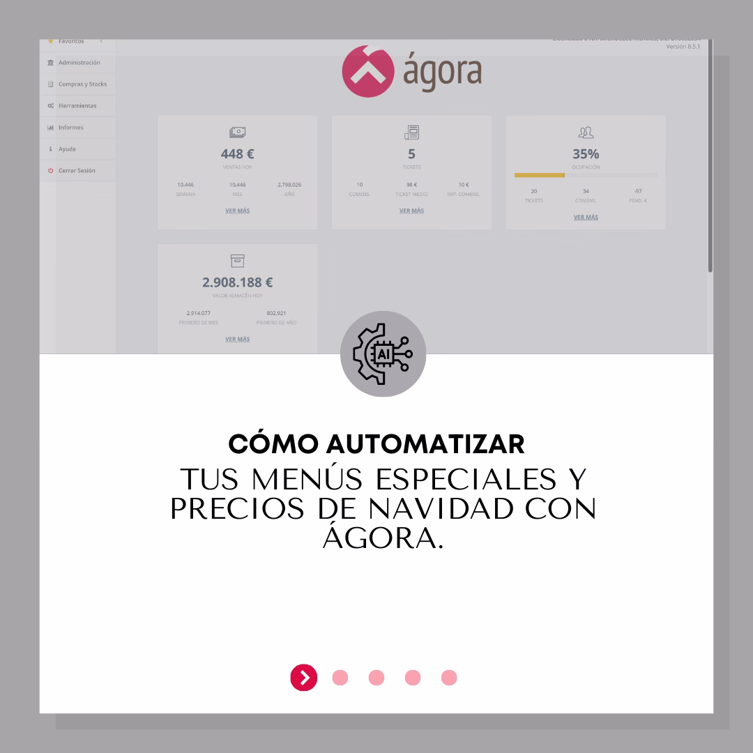 Cómo automatizar tus menús especiales y precios de Navidad con Ágora