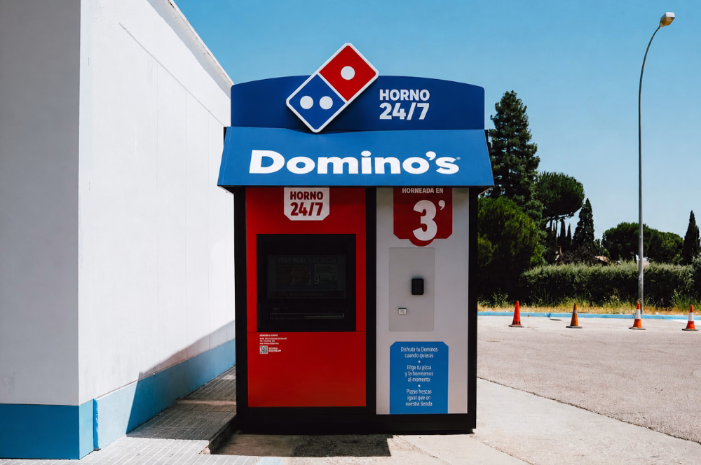 Domino´s Pizza abre su primer vending en España